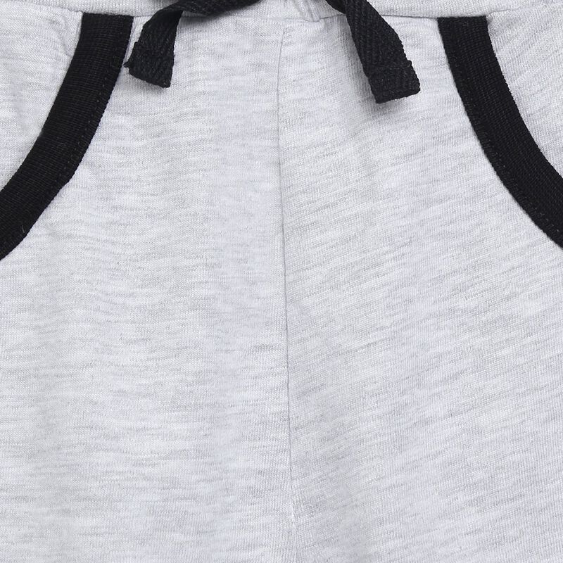 Boys Light Grey Short Knitted Trousers image number null